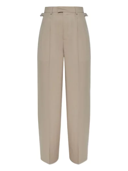 Pantaloni Ami Paris cu cataramă plisate