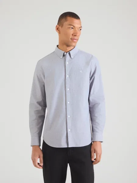 Calvin Klein Jeans Cămașă oxford albastru