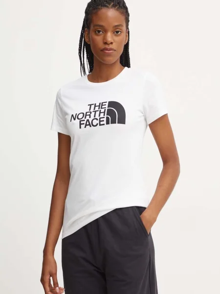 Női póló The North Face Easy fehér. Méret: L fehér
