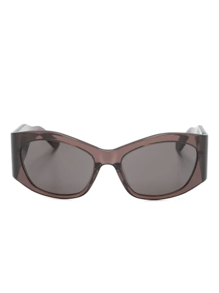 Ochelari de soare Balenciaga Eyewear cu imprimeu geometric maro