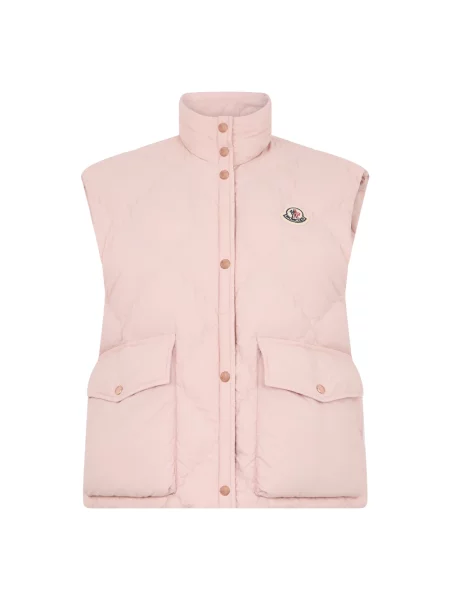Kamizelka puchowa Moncler różowa