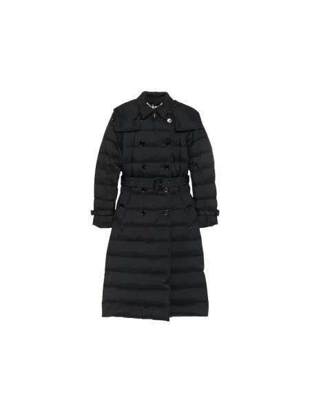 Długi płaszcz Burberry czarny