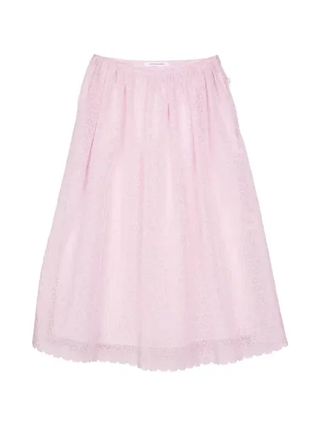 Spódnica midi Cecilie Bahnsen w kwiatki różowa