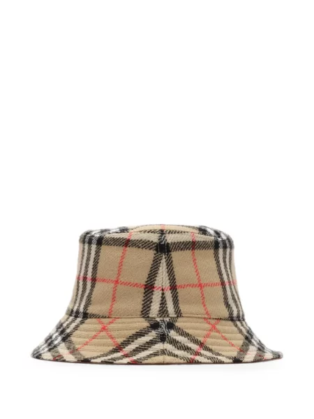 Vilnonė pledinė grįžtamas skrybėlė Burberry