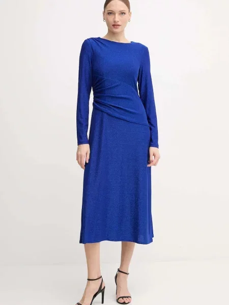 Joseph Ribkoff rochie midi evazați albastru