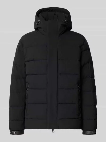 Kurtka pikowana o kroju regular fit z detalem z logo Joop! Collection czarna