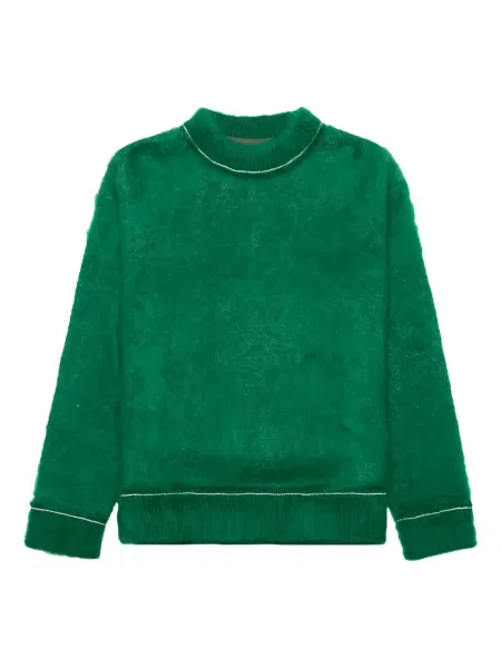 Pulover Sacai tricotate verde