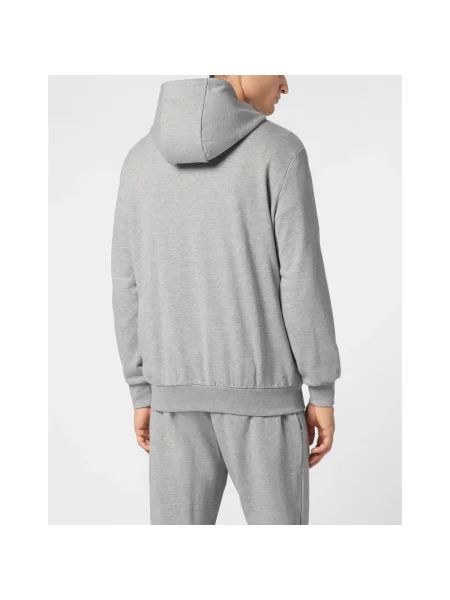Bluza z kapturem Philipp Plein szara