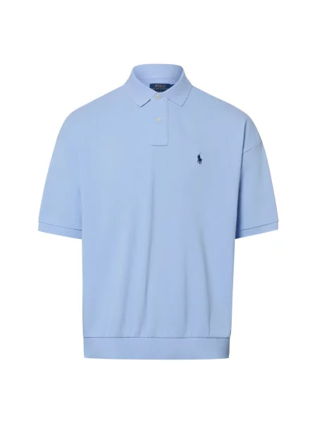 Polo Ralph Lauren koszulka polo luźny krój Mężczyźni niebieski L błękitna