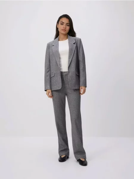 Reserved Штани з додаванням світло-сірий сірі