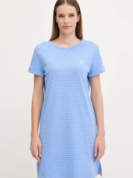 Noční košilka Lauren Ralph Lauren modrá