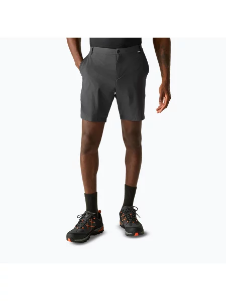 Pantaloni scurți de trekking pentru bărbați REGATTA Anti Insect Travel Light ash