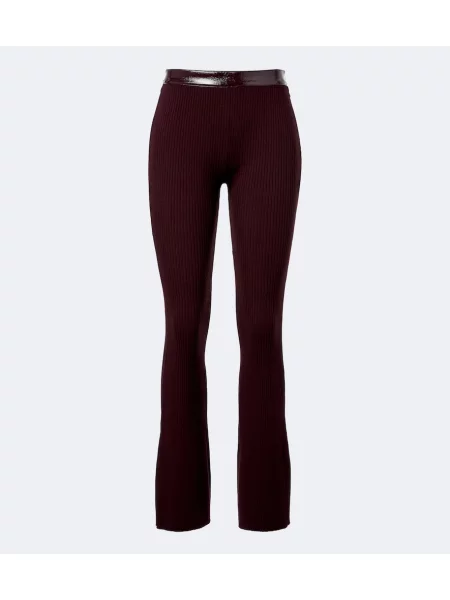 Pantaloni Courreges tricotate evazate