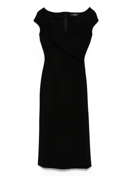 Rochie midi Ermanno Scervino până la genunchi de costum negru