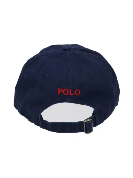 Polo Ralph Lauren czapka z daszkiem z aplikacją niebieska