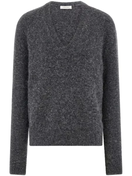 Pulover Ferragamo cu decolteu în V gri