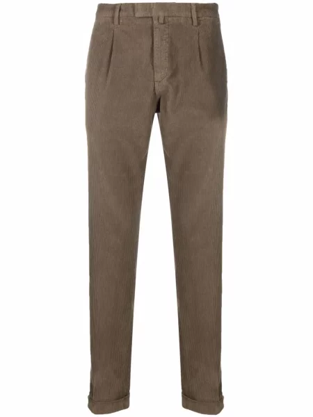 Pantaloni Briglia 1949 de catifea cord verde