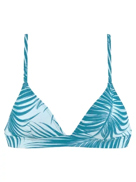 LASCANA ACTIVE Sutien costum de baie verde petrol / albastru deschis alb