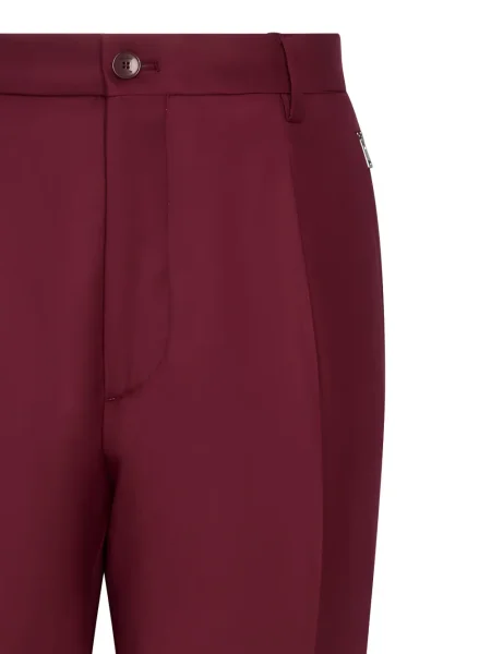 Pantaloni Etro plisate roșu