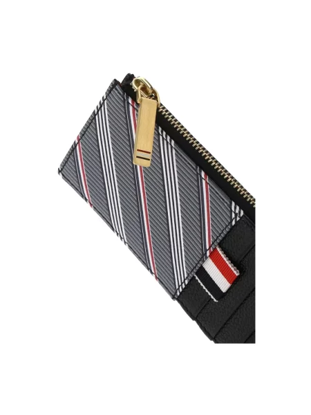 Portfel Thom Browne skórzany szary