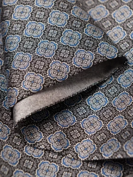 Reversibil pantaloni palazzo Elizabetta cu imagine gri