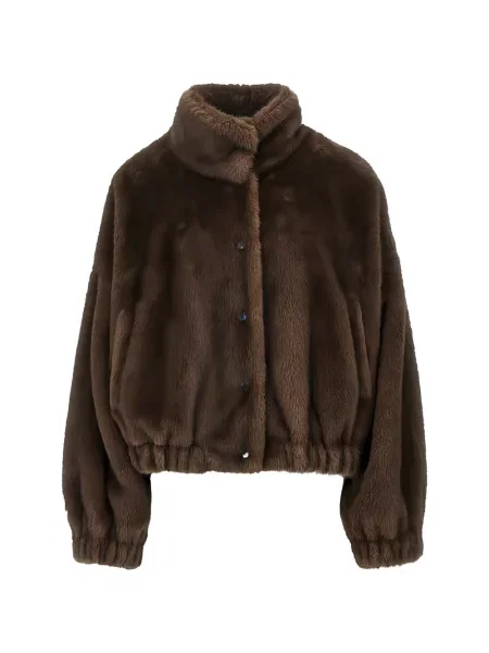Geacă Weekend Max Mara cu blană maro