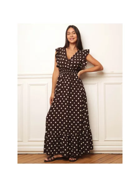 Haljina La Modeuse smeđa