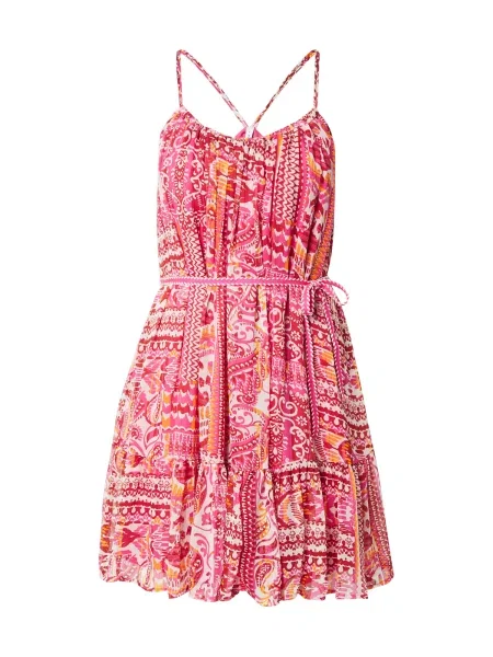 ONLY Rochie de vară ONLASTA portocaliu / fucsia / sângeriu alb