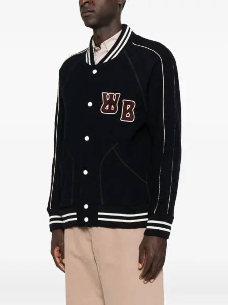 Palton Wales Bonner cu broderie albastru