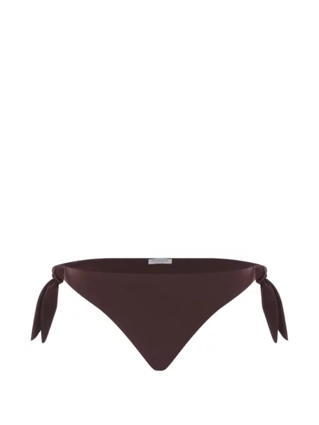 Bikini Brunello Cucinelli cu legături maro