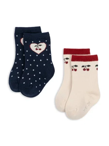 Konges Sløjd ponožky detské 2 PACK JAQUARD SOCKS