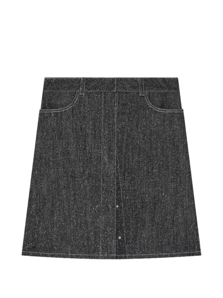 Fustă din denim Courreges negru