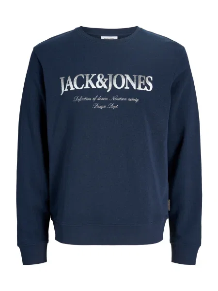 Jack & Jones Plus Majica JJDevin Daytona mornarska bela