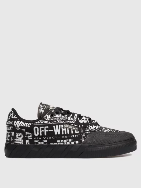 Кеди в принт логотипа Off-white чорні