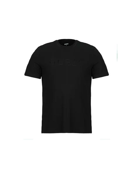 Majica Guess s kratkimi rokavi črna