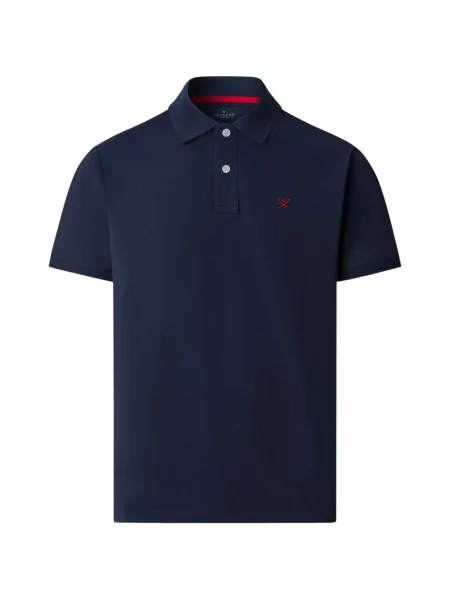 Tricou polo Hackett London cu broderie albastru
