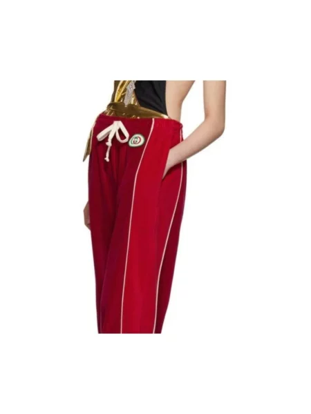 Spodnie Alexander Mcqueen czerwone