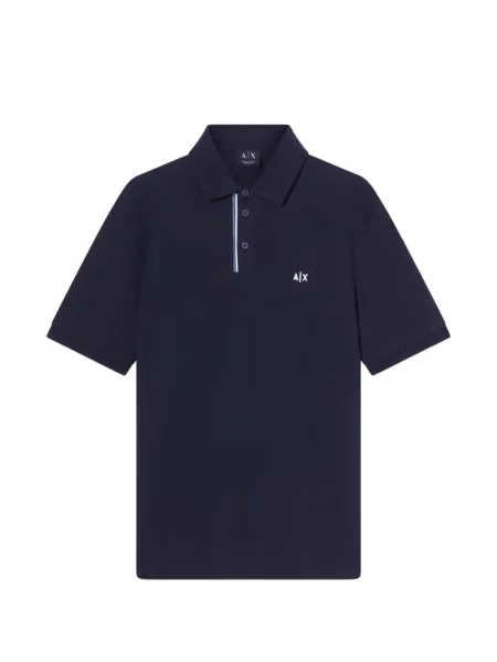 Tricou polo Armani Exchange cu imagine albastru