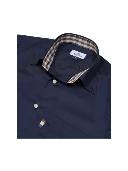 Koszula Aquascutum casual niebieska