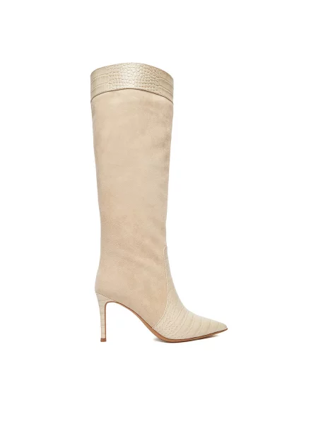 Kozačky Eva Minge béžové