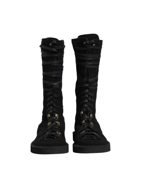 Botki Dolce And Gabbana zamszowe czarne