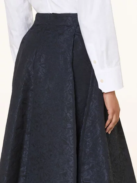 S Max Mara Spódnica Żakardowa Gioia blau granatowa