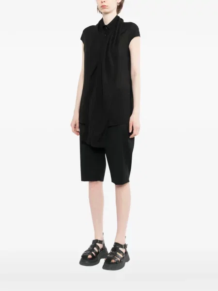 Cămașă Yohji Yamamoto drapată negru
