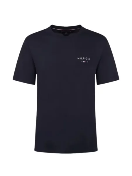 Tricou Tommy Hilfiger cu decolteu rotund albastru