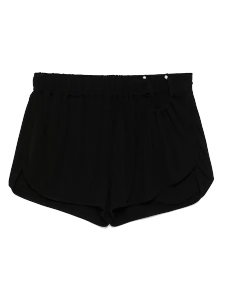 Pantaloni scurți Christopher Esber cu volane negru