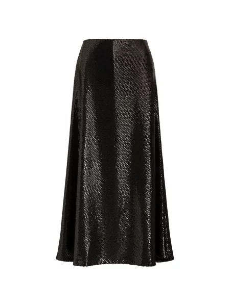 Fustă Alberta Ferretti cu paiete negru
