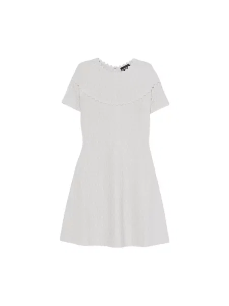 Krótka sukienka Emporio Armani fioletowa