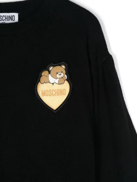 Sweter dziecięcy Moschino czarny