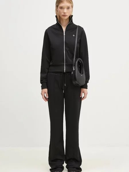 Штани Coperni Tracksuit Trousers прямі висока посадка чорний