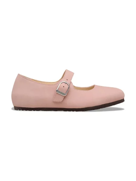 Birkenstock balerini din nubuc Santa Clarita roz